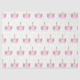 Seda Papel de Padrão de Aniversário do Unicórn