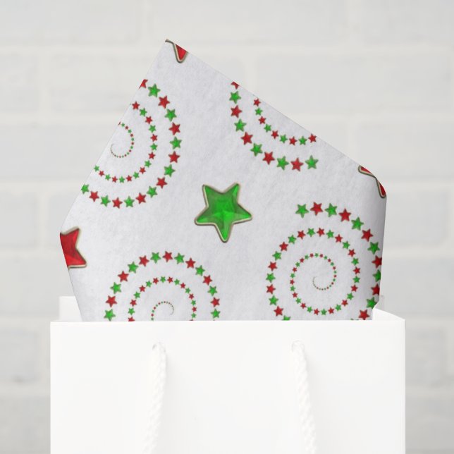 Seda Papel de padrão de rabisco de Natal (Sacola de presentes)