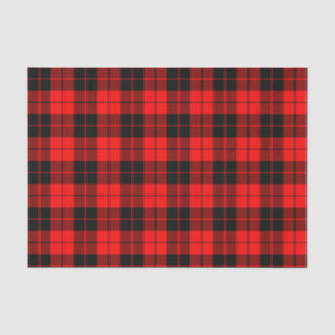 Seda Papel de padrão de Xadrez vermelho e preto