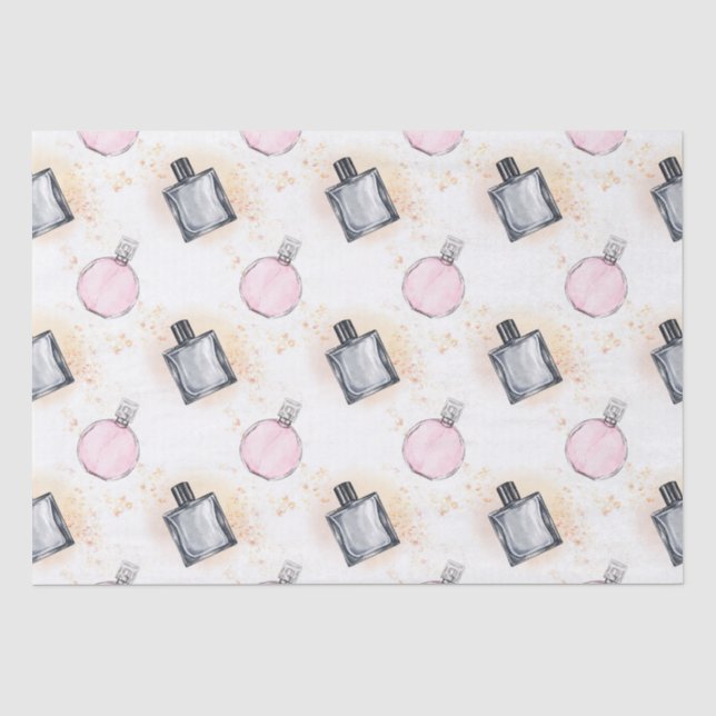Seda Papel de Padrão para Perfumes Florais (Frente )