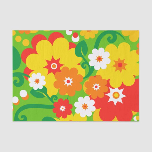 Seda Papel de parede de alimentação da Flor Engraçado + (Frente )