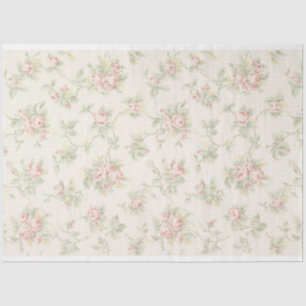 Seda Papel de parede floral das rosas claro antigas
