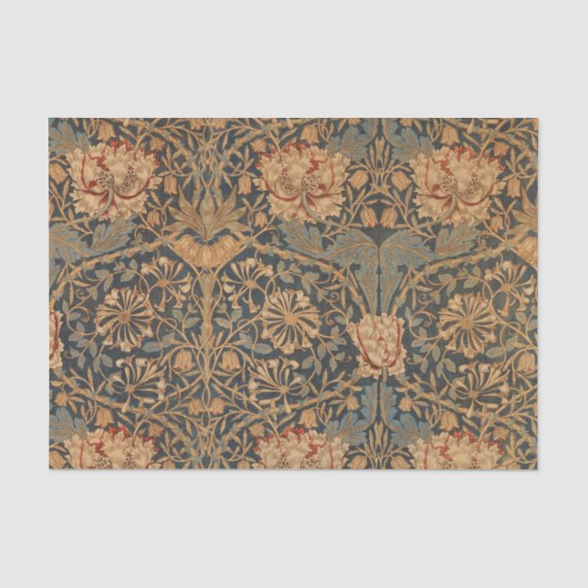 Seda Papel de parede rico William Morris Honeysuckle (Frente )