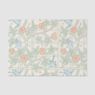 Seda Papel de Parede Vitoriano Treliça William Morris