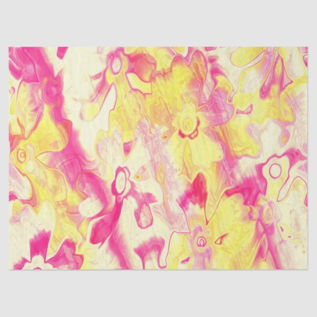 Seda Papel De Pintado Com Grãos-Florais-12-Tecidos (Frente )