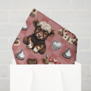 Seda Papel de presente Chocolate Kisses e Laços de High