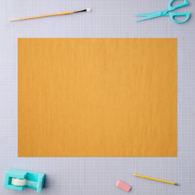 Seda Papel de Presente Minimalista Ocre Dourado Quente (Arte )