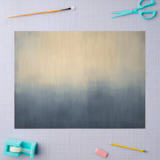 Seda Papel de Presente Névoa Urbana Abstrata – Azul e B