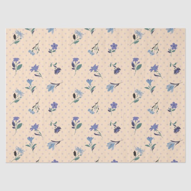 Seda Papel de Presente Peachify Pastel Blooms (Frente )