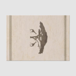 Seda Papel de Presente Personalizado Girafas Vintage Sa