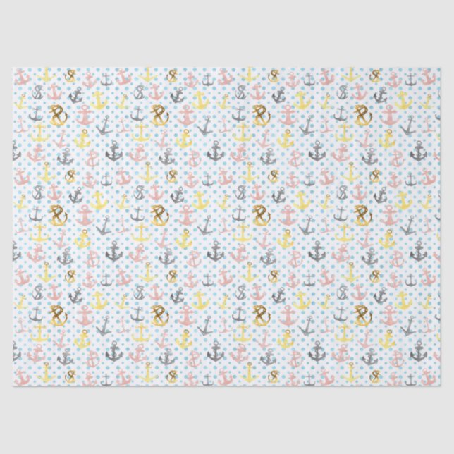 Seda Papel de Tecido Âncora (Frente )