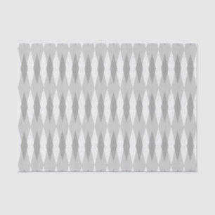 Seda Papel de Tecido Argyle para Cinza Moderna do meio