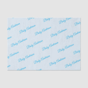 Seda Papel de Tecido Azul Personalizável do Chá de fral