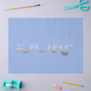 Seda Papel de tecido azul surf