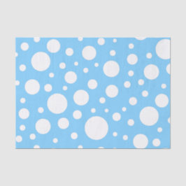 Seda Papel de Tecido Blue Spots