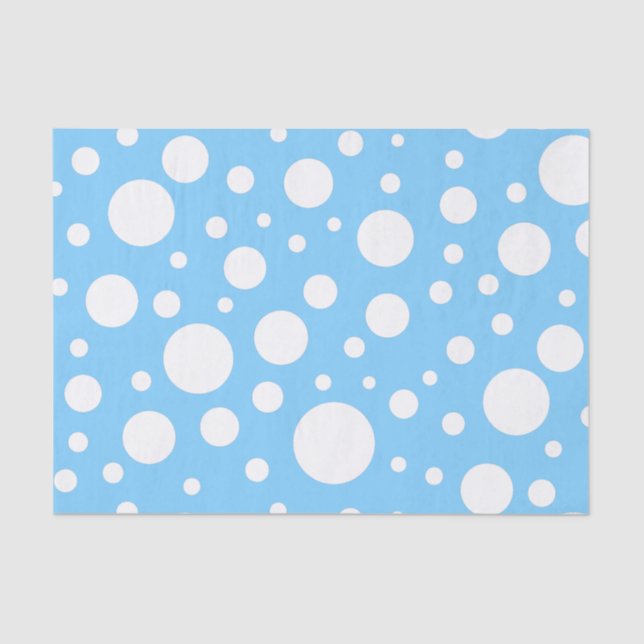 Seda Papel de Tecido Blue Spots (Frente )