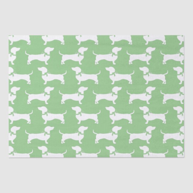 Seda Papel de Tecido Cãozinho Cachshund (Frente )