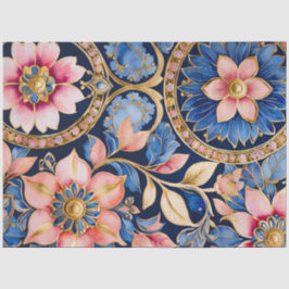 Seda Papel de Tecido Colorido Bizantino de Joias