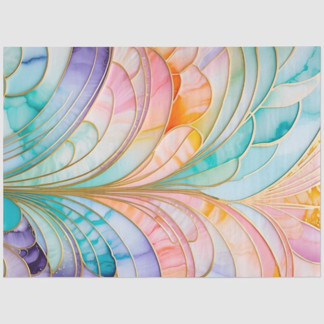 Seda Papel de Tecido Colorido Deco Art (Frente )