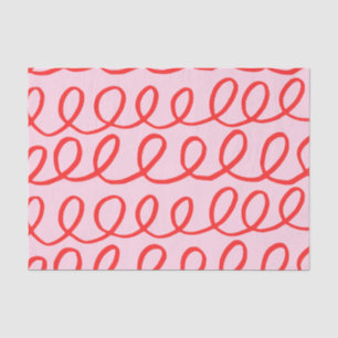 Seda Papel de tecido, cor-de-rosa e Abstrato vermelho