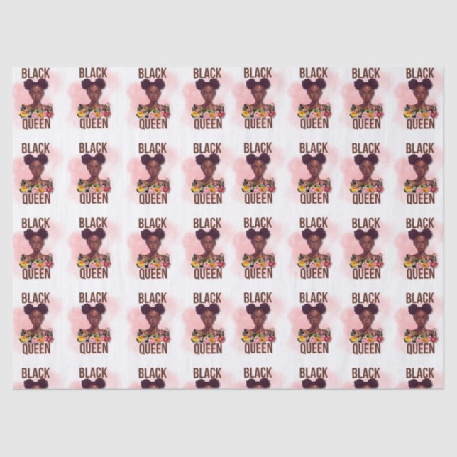 Seda Papel de Tecido da Rainha Negra (Frente )