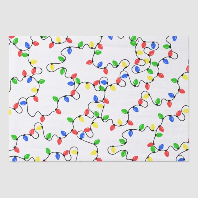 Seda Papel de Tecido das Luzes Feriosas (Frente )