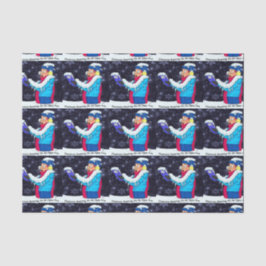 Seda Papel de tecido de 10 lb no frigorífico de Natal a