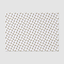 Seda Papel De Tecido De Abelhas Ilustrado Russo
