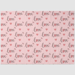 Seda Papel de Tecido de Amor e Coração