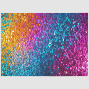 Seda Papel de Tecido de Arte de Sequência Colorida