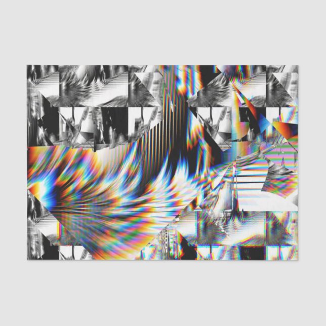 Seda Papel de Tecido de Assalto Arco-Íris (Frente )