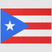 Papel de Tecido de Bandeira Porto Rico