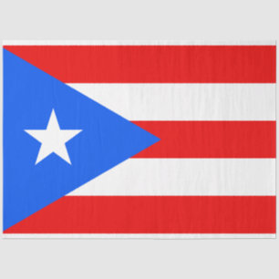 Seda Papel de Tecido de Bandeira Porto Rico