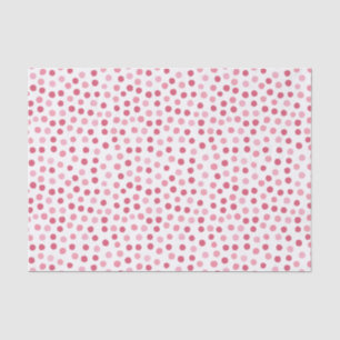 Seda Papel de tecido de bolinhas, cor-de-rosa, de bebê