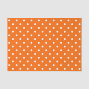 Seda Papel de Tecido de Bolinhas Laranja