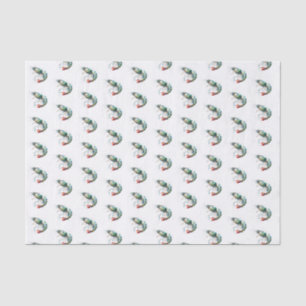Seda Papel de Tecido de Camarão de Aquarela