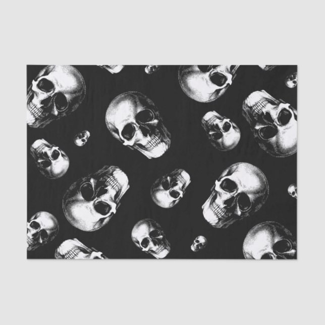 Seda Papel de Tecido de Casamento de Halloween Gótico (Frente )