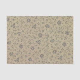 Seda Papel de Tecido de Colagem Floral de Vintage Antig