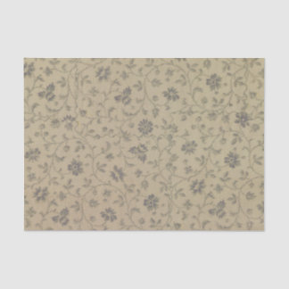 Seda Papel de Tecido de Colagem Floral de Vintage Antig