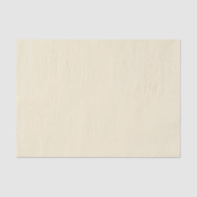 Seda Papel de Tecido de Cor Sólida Creme (Frente )