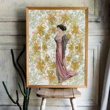 Papel de Tecido de Decopagação da Belle Epoque