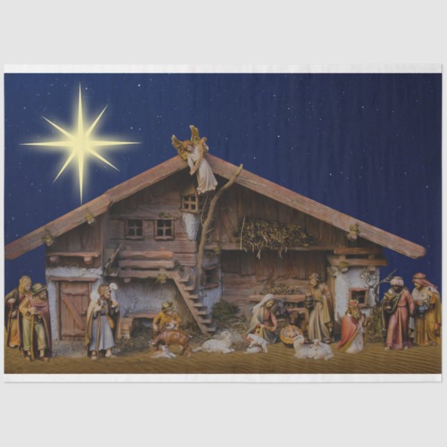 Seda Papel de Tecido de Decopagação de Natal 3 (Frente )