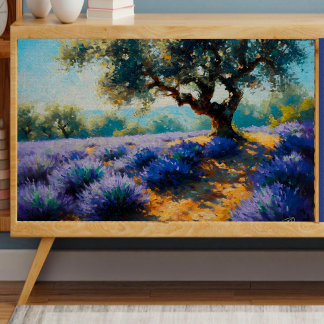 Seda Papel de Tecido de Decoupage da Árvore de lavanda