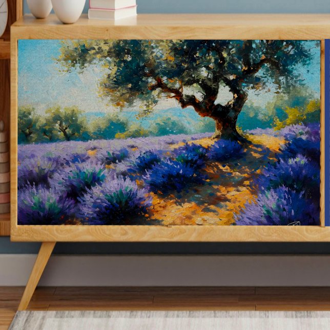 Seda Papel de Tecido de Decoupage da Árvore de lavanda (Criador carregado)