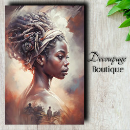 Seda Papel de Tecido de Decoupage da Rainha Herança