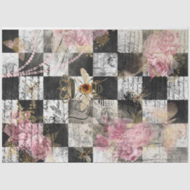 Seda Papel de Tecido de Decoupage da Rainha Real Bebê V