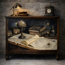 Seda Papel de Tecido de Decoupage de Arte de Biblioteca