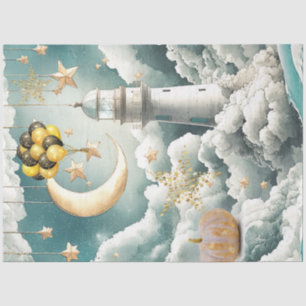 Seda Papel de Tecido de Decoupage de Chá de fraldas Bra