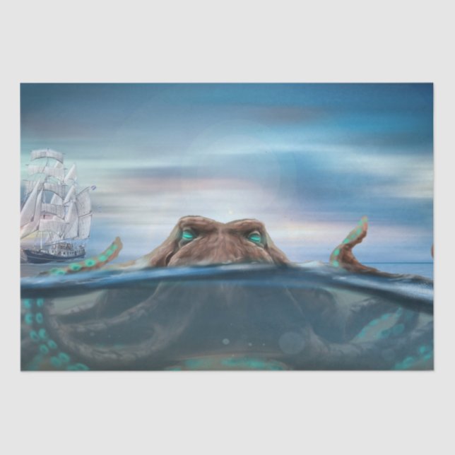 Seda Papel de Tecido de Decoupage de Entrega à Vela do  (Frente )