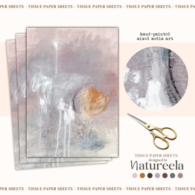 Seda Papel de Tecido de Decoupage de Padrão de Abstrato (Criador carregado)